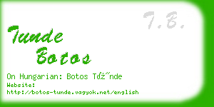 tunde botos business card